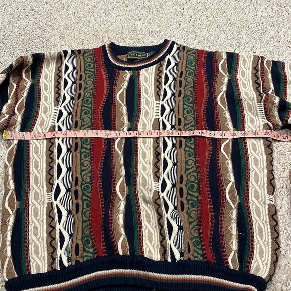 Croft & Barrow Vintage 3D Knit Sweater Men's Sz XL Cabincore Grandpacore - Picture 5 of 9